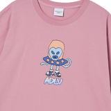 25SS ハートエイリアンショートスリーブTシャツ ライトピンク