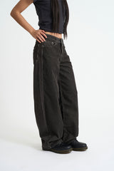 Heavy warm corduroy wide pants