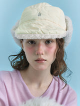 PADDING EARFLAP HAT IN CLOVER BUTTER