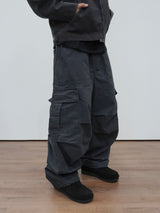 Military incision line cargo pants 4C