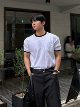 ノアポケットリンガーショートスリーブTシャツ