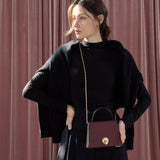 LOMEL MINI マイクロレザーバッグ / Maroon Burgundy