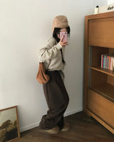 [BELLIDE MADE] スリットラインワイドトレーニングパンツ