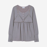 Layered Bra Flare Top / Beige