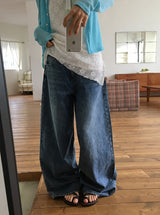 Tabby Summer Wide Denim Pants