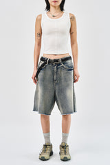 Milky Bermuda Denim Shorts