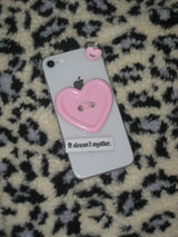 *Limited* [Formica] Pinkberry Choco Button tok (Heart), Basic