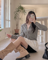 Blon wool knit cardigan