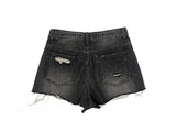 Turin Washing Damage Denim Shorts