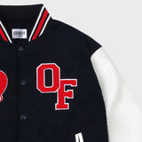 [UNISEX] Bear Heart Varsity Jacket