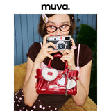 muva. 本革 オイルワックスレザー バイカー風 ショルダーバッグ
