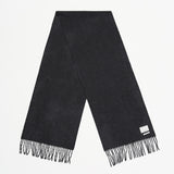 Cashmere Woven Scarf Solid_Dark Grey