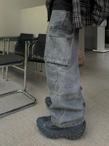 Monster Air Cargo Denim Pants 3C