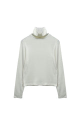 CLASSIC WOOL TURTLENECK TOP / IVORY