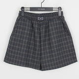 Wool check shorts - pt