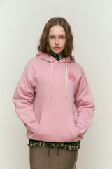 BIG CHERRY DRAWING HOODIE [DARK PINK]