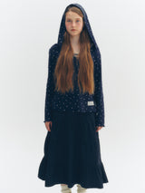 Floral Hoodie (Navy)