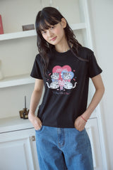 26SS★ チェリーベスティクロップ半袖Tシャツ