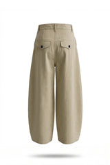 26SS★ WRAP CURVED COTTON TROUSER