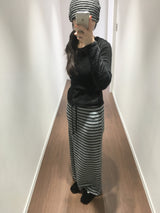 Royvi Stripe Long Skirt (2 Colors)