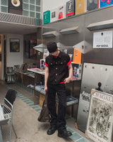 ヴェイネル スタッズド ブーツカット パンツ