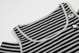Dual Shoulder Stripe Fit Tee