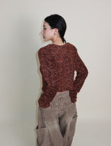 Square pocket balloon fit corduroy pants