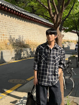 Autumn double check shirt
