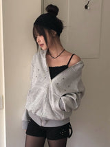 Drone Folding Short Knit Studd Pants