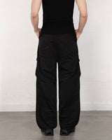 Metal Cotton Cargo Pants Black