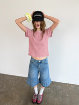 マルチストライプTシャツ