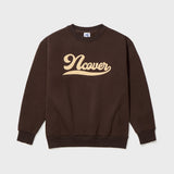 SCRIPT LOGO SWEAT SHIRTS - BRWON
