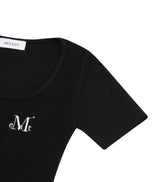 TIELLA SQUARE NECK SLIM FIT MINI OPS (2Color)