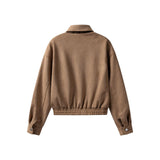 Brielle Suede Harrington Jacket