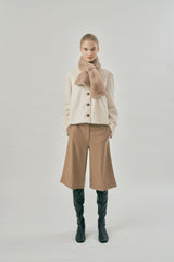 MOLLI RING fur muffler [beige]