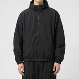 Crop Banding Light Windbreaker Black
