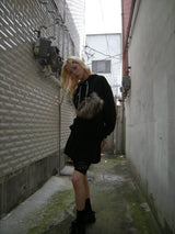raccoon hoodie_black