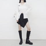 L.Pini V シースルーニット
