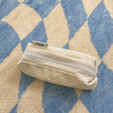 Clam round pencilcase _ Corduroy snow