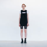Push hole dress black