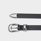 Western One-Line Leather Belt