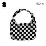 [MADE] Étang バゲットバッグ | チェッカーボードブラック