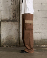 レイヤードカーゴパンツ (BROWN)