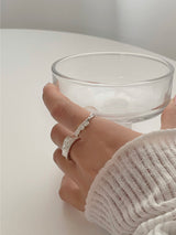 [3 set] vintage wave layered ring