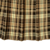 Check Pleated Skirt (black)