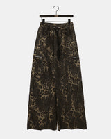Chenji Leopard Zipper Cargo Pocket Pants