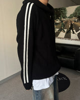 CB Track Knit Hood Zip-up (4C)