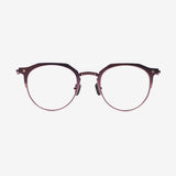 Knouun Round titanium glasses CODE. 104. B Brown N Gold