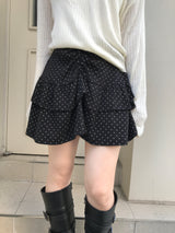 Rico Gurlish Dot Can Can Shirring Skirt
