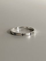 ホーブクロスリング (シルバー) *1PCS